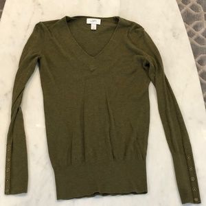 Ann Taylor LOFT Green Sweater
